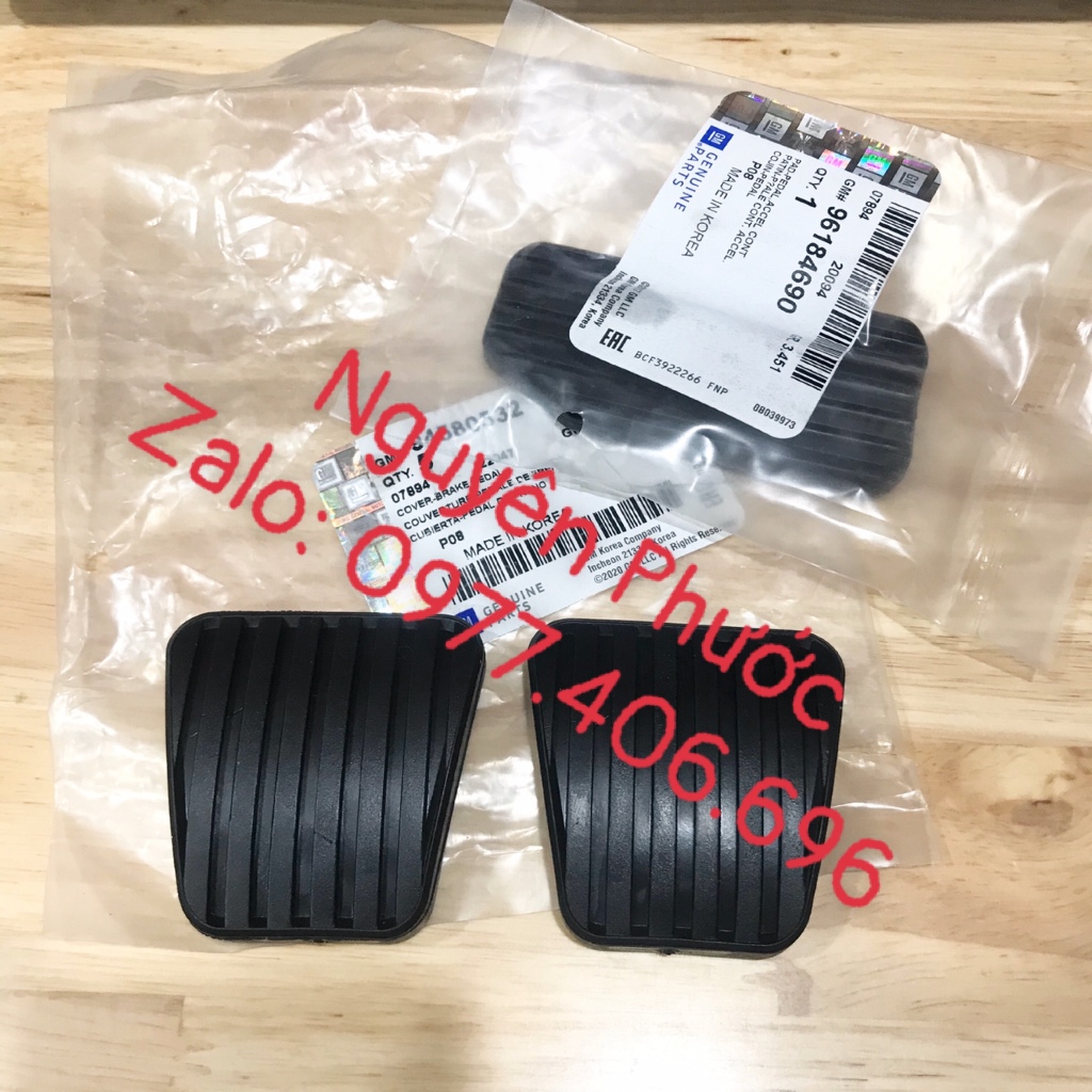 Cao su chân côn, phanh, ga  hàng xịn GM Nubira, Lanos, Gentra, Aveo...