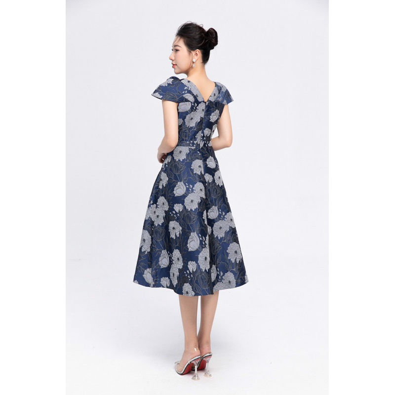 Đầm gấm hoa thiết kế cao cấp NEM Fashion 06902 giá tốt