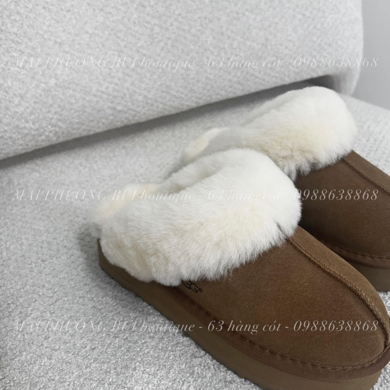 Sục da lộn lót lông mai phương bùi