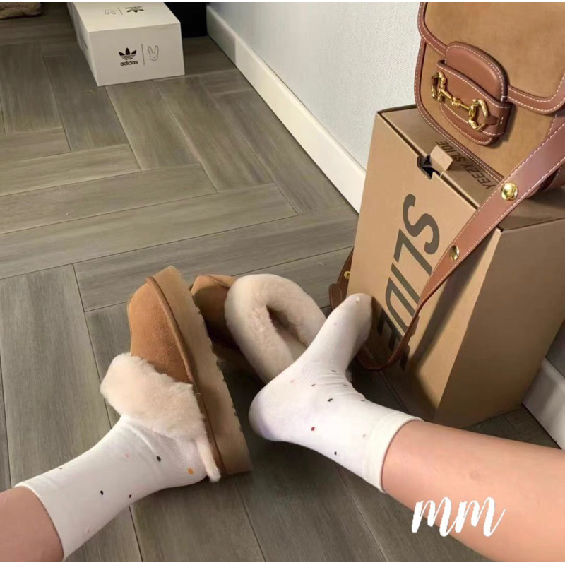 Sục da lộn lót lông mai phương bùi