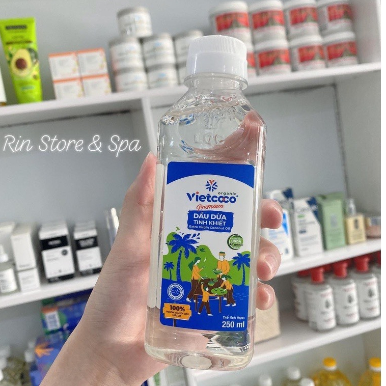 Dầu Dừa Nguyên chất Organic VIETCOCO : 250 ml pet