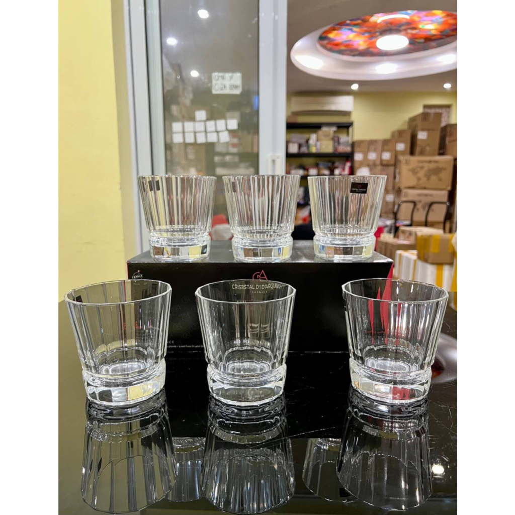 Sét 6 cốc pha Lê 320ml Skyline Madein France xịn xò