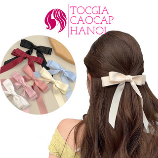 Kẹp tóc nơ đuôi dài 2 tầng loli dễ thương