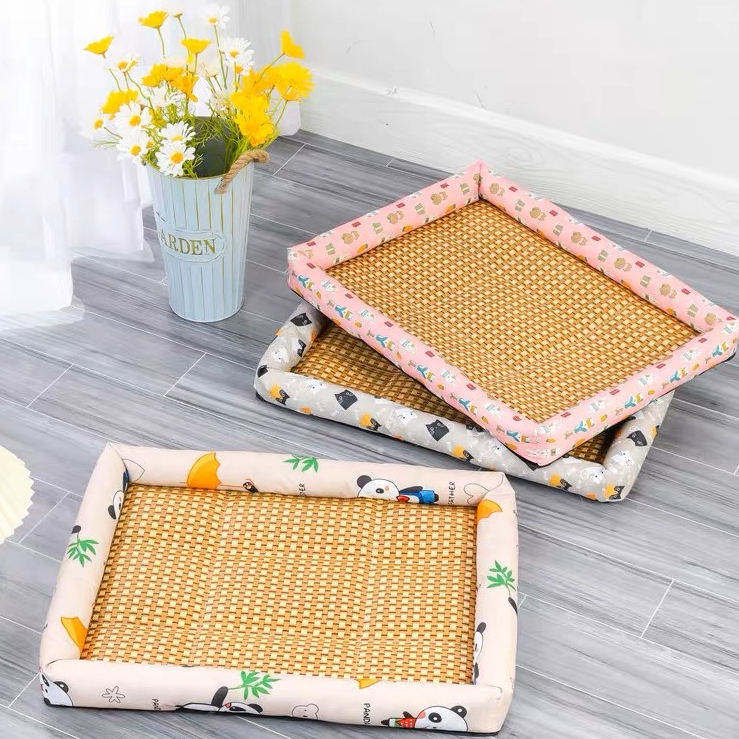 Thảm trải giường mát mẻ mùa hè cho mèo/chó Đệm ngủ mềm mại cho thú cưng