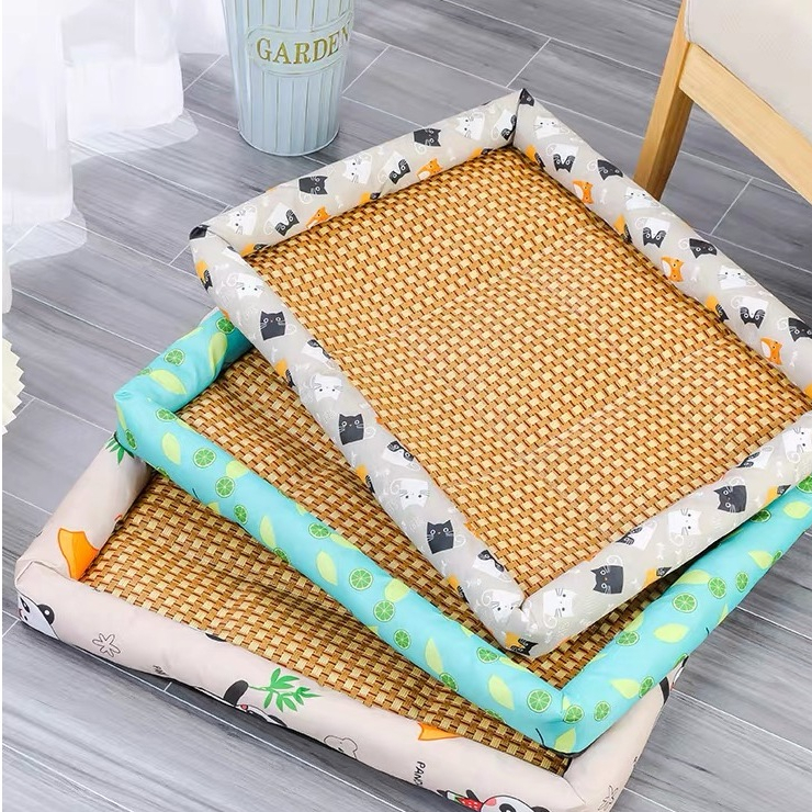 Thảm trải giường mát mẻ mùa hè cho mèo/chó Đệm ngủ mềm mại cho thú cưng