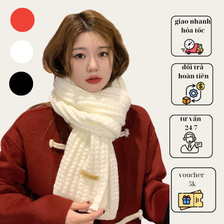 Khăn len quàng cổ nam nữ unisex, dày dặn, ấm áp, phong cách hàn quốc