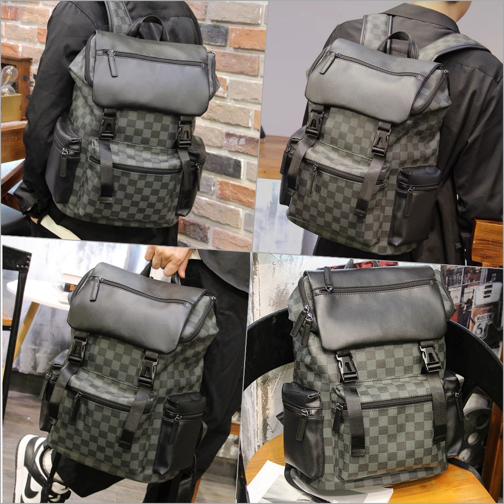 Balo Da Unisex Balo Đựng Laptop 16in Và 15.6 inch DETOLO thời trang đi học, đi chơi có nhiều ngăn phụ