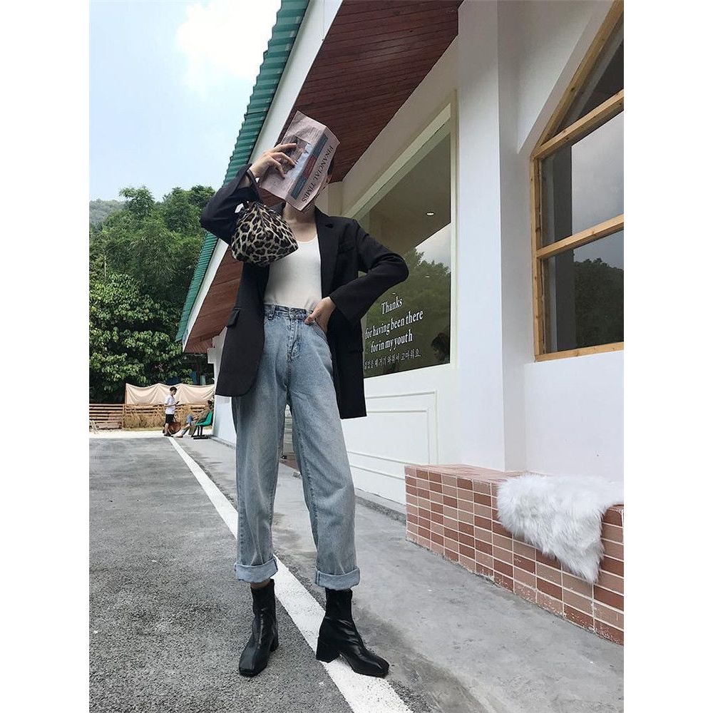 Boot nữ big size 40 - 42 giá rẻ, gót vuông, mũi vuông, da mềm