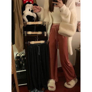 QUẦN NHUNG ỐNG RỘNG LƯNG THUN BIG SIZE