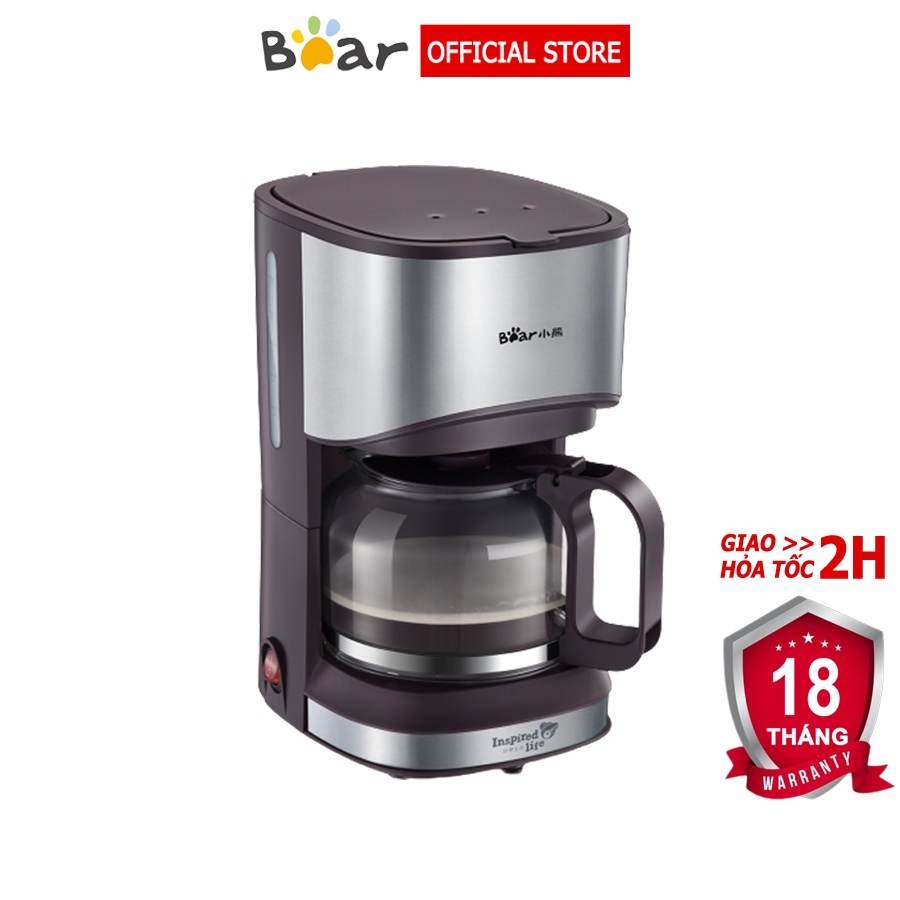 Máy pha cà phê mini Bear KFJ-A07V1, máy pha cafe mini tự động dung tích 700ml – Hàng chính hãng
