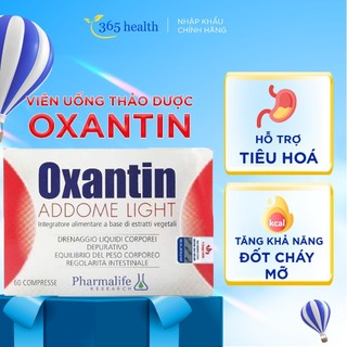 Viên uống giảm cân, giảm mỡ bụng Oxantin Addome Light- chiết xuất thảo dược, giảm cân tại nhà Nhập khẩu Ý