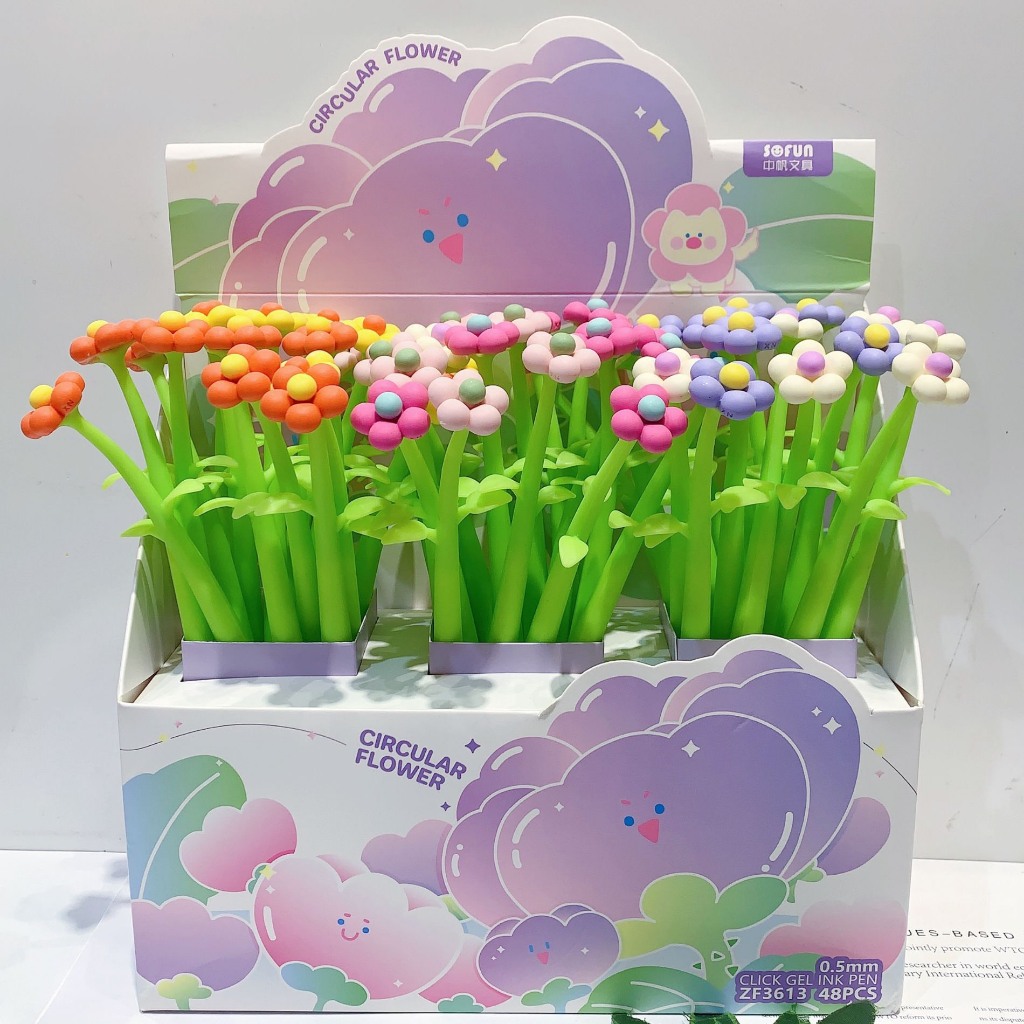 Bút hoa dẻo, Bút silicon nhiều hình đáng yêu ngộ nghĩnh, bút bi đầu cao su, bút bi cute