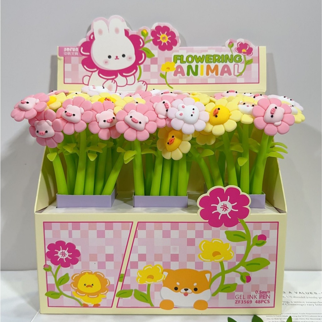 Bút hoa dẻo, Bút silicon nhiều hình đáng yêu ngộ nghĩnh, bút bi đầu cao su, bút bi cute