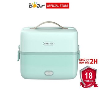 Hộp cơm cắm điện giữ nhiệt Bear hộp cơm văn phòng hâm nóng và tự nấu chín thức ăn – Hàng chính hãng