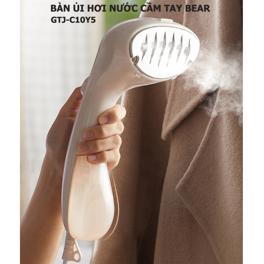 Bàn là hơi nước cầm tay Bear nhỏ gọn, siêu nhẹ công suất lớn, làm nóng nhanh – Hàng chính hãng bảo hành 6-18 tháng