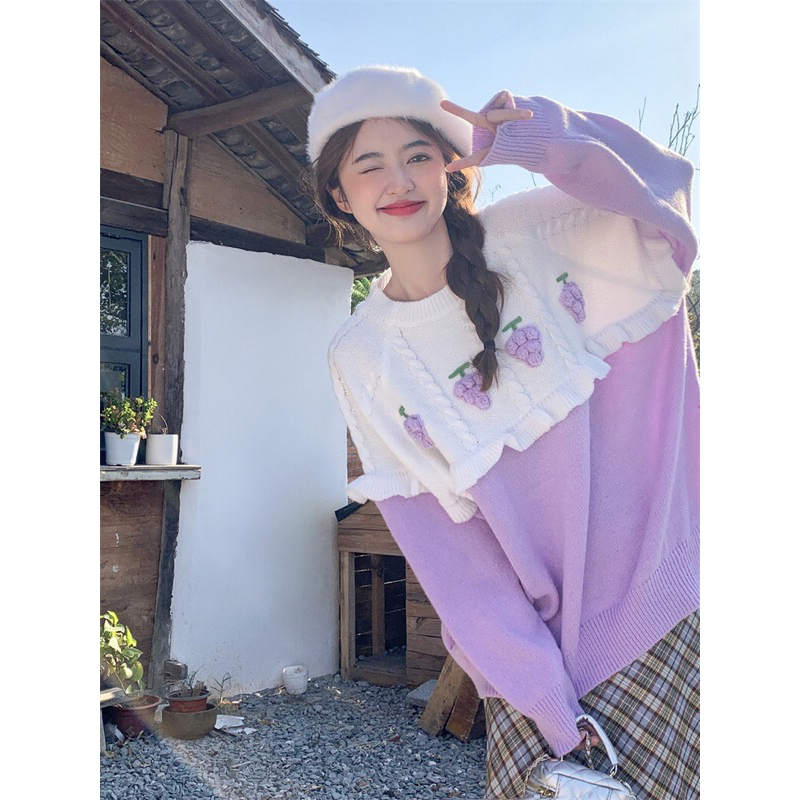 Áo len nho form rộng - Mii