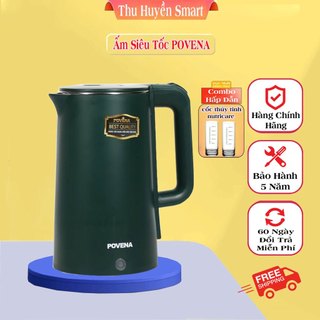 Ấm siêu tốc dung tích 2.3l povena pvn-23 bình đun siêu tốc hàng chính hãng bảo hành 5 năm