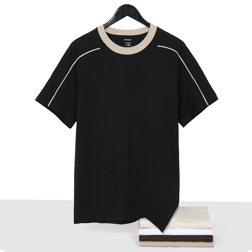 Áo Thun Cổ Tròn Thiết Kế Premium Tay Ngắn Chất Cotton Vải Mềm Mịn Thoải Mái