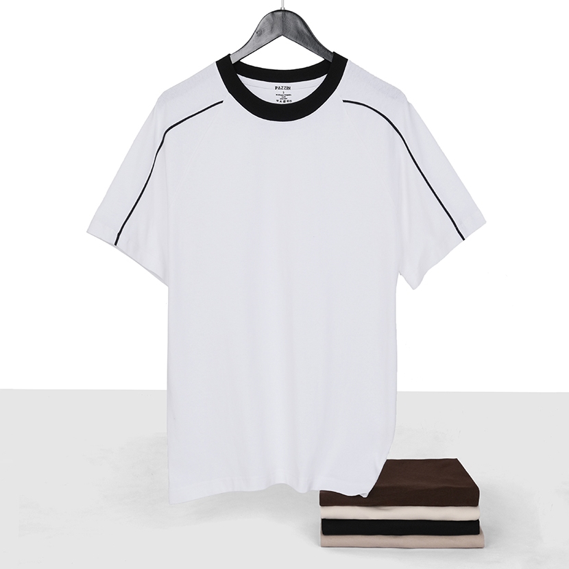 Áo Thun Cổ Tròn Thiết Kế Premium Tay Ngắn Chất Cotton Vải Mềm Mịn Thoải Mái