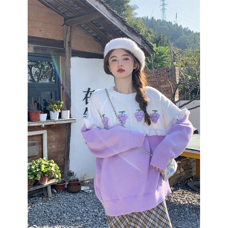 Áo len nho form rộng - Mii