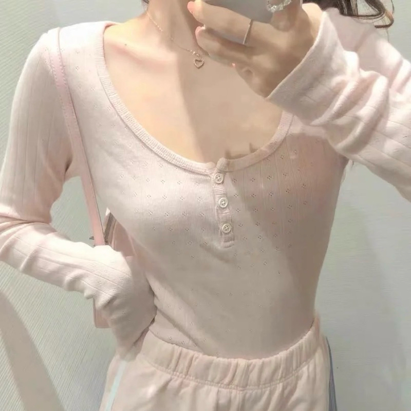 Áo dài tay hoa nhí Brandy Melville