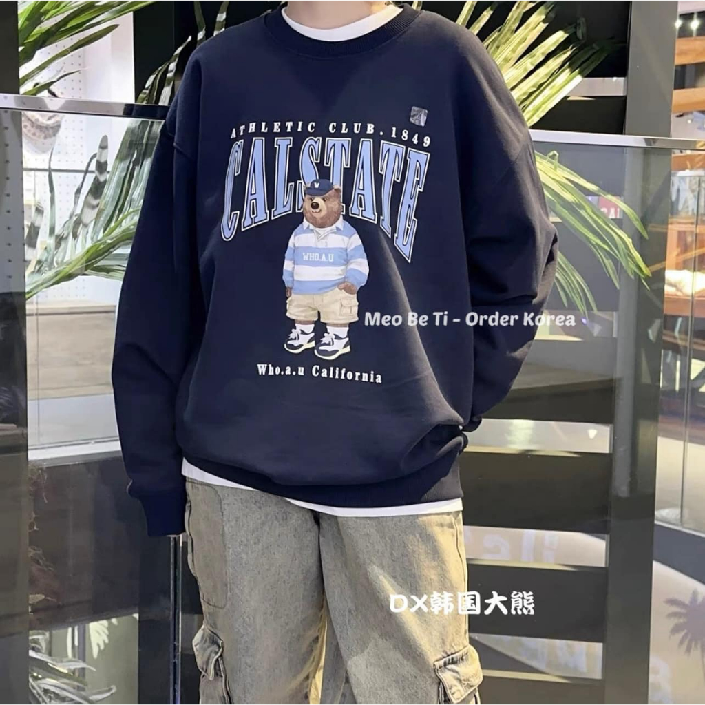 Áo nỉ gấu WHO.AU Calsate Athletic club