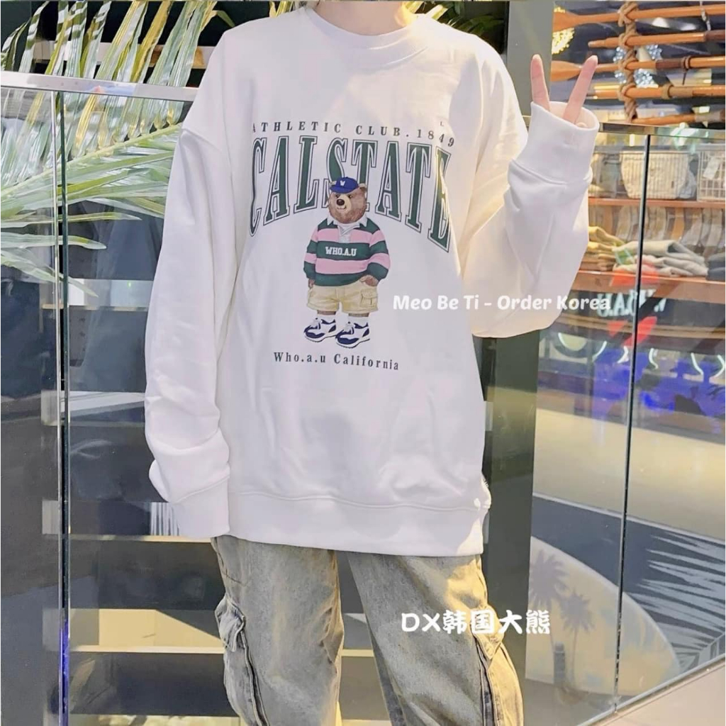 Áo nỉ gấu WHO.AU Calsate Athletic club