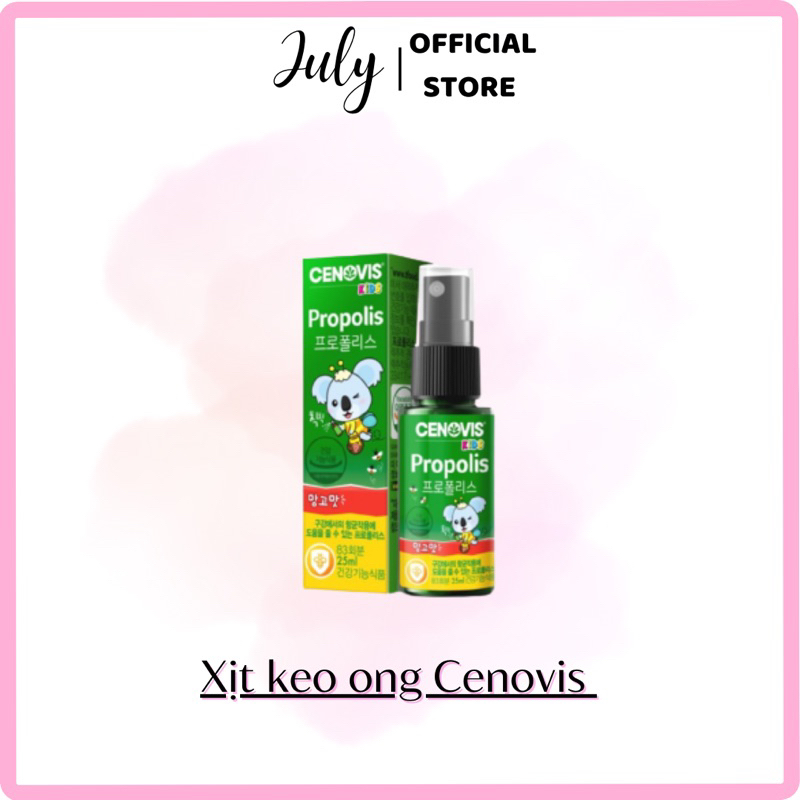 Xịt keo ong giảm ho cho bé Cenovis Hàn Quốc chai 25ml