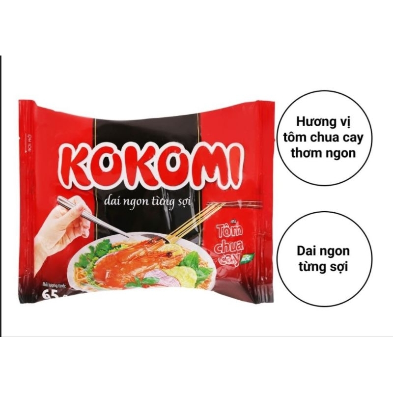 Gói mì Kokomi tôm chua cay 65g