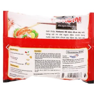 Gói mì Kokomi tôm chua cay 65g