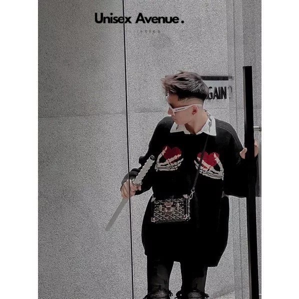 Áo Len Nam Nữ Skeleton Heart Xương Người Chất Len Cực Dày Dặn-Áo Len Xương Hàng Quảng Châu Cực SỊn