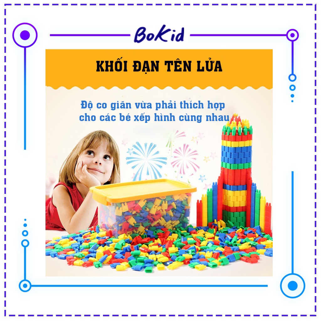 BỘ ĐỒ CHƠI LẮP GHÉP HÌNH VIÊN ĐẠN 420+ 400+ 300+ CHI TIẾT CÓ KÈM HỘP