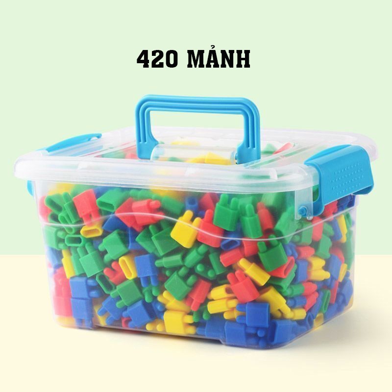 BỘ ĐỒ CHƠI LẮP GHÉP HÌNH VIÊN ĐẠN 420+ 400+ 300+ CHI TIẾT CÓ KÈM HỘP