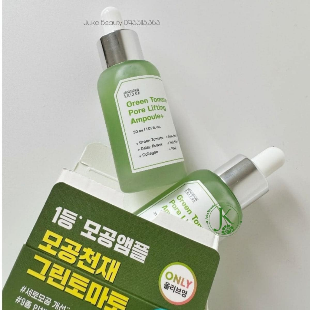Tinh chất cà chua xanh se lỗ chân lông Sungboon Editor Green Tomato Pore Lifting Ampoule+