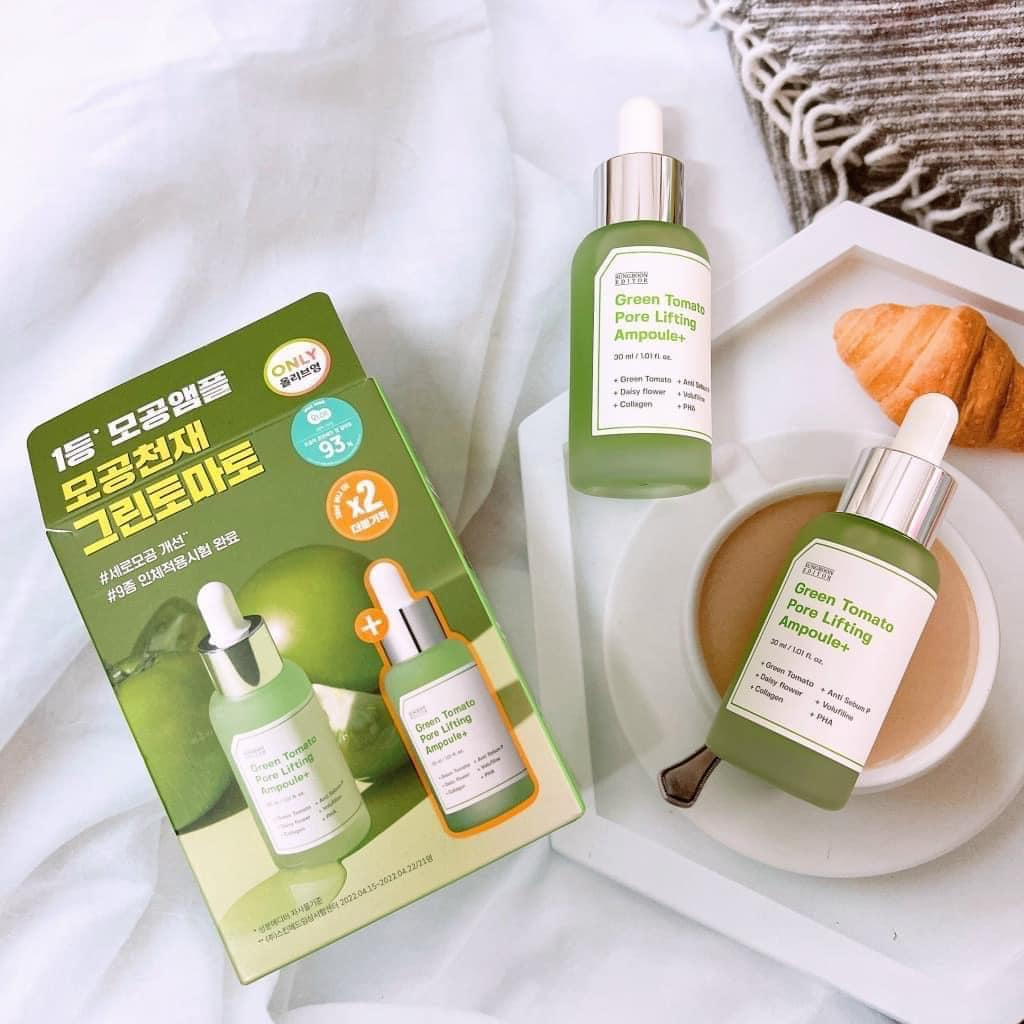 Tinh chất cà chua xanh se lỗ chân lông Sungboon Editor Green Tomato Pore Lifting Ampoule+
