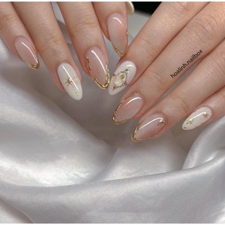 Mẫu Hiện Đại Form Tròn Nhọn Gắn Móng Úp - Hoa Linh Nail Box thiết kế thủ công 18