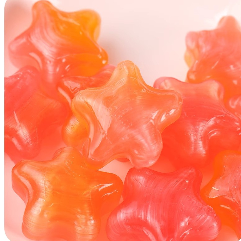 Combo 10 Viên Kẹo Ngôi Sao Gấu Dâu Lotso Vị Dâu Mix Cam
