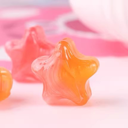 Combo 10 Viên Kẹo Ngôi Sao Gấu Dâu Lotso Vị Dâu Mix Cam