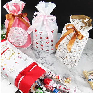 Túi Rút Đựng Quà Mini Túi Nhựa Đựng Bánh Quy Handmade Túi Rút Quà tặng Giáng Sinh