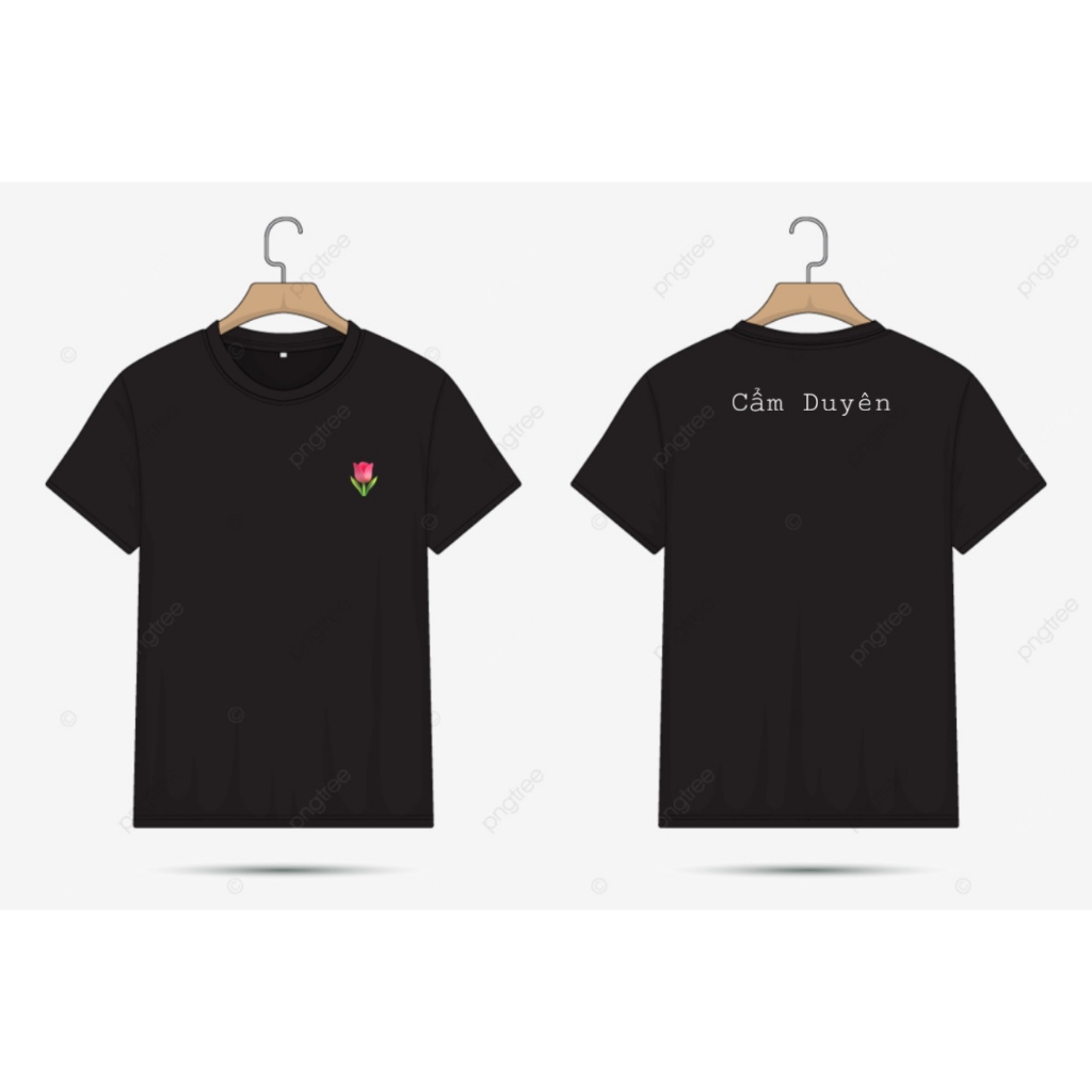 Áo thun thêu theo yêu cầu của khách vải cotton 100%