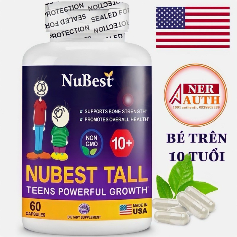 Viên uống hỗ trợ giúp trẻ em phát triển chiều cao New Look Tall 60 viên🇺🇸