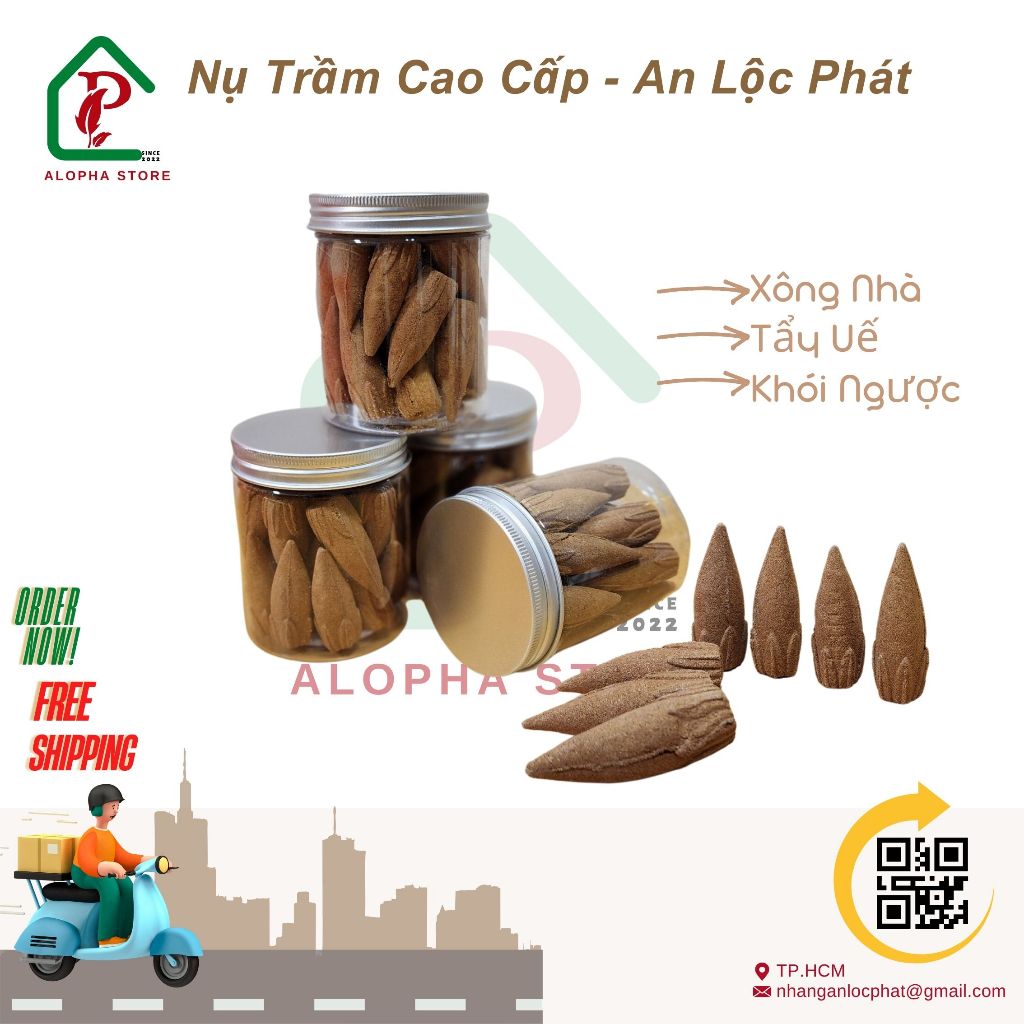 NHANG NỤ TRẦM HƯƠNG CAO CẤP - XÔNG NHÀ - TẨY UẾ - THANH LỌC KHÔNG KHÍ AN LỘC PHÁT