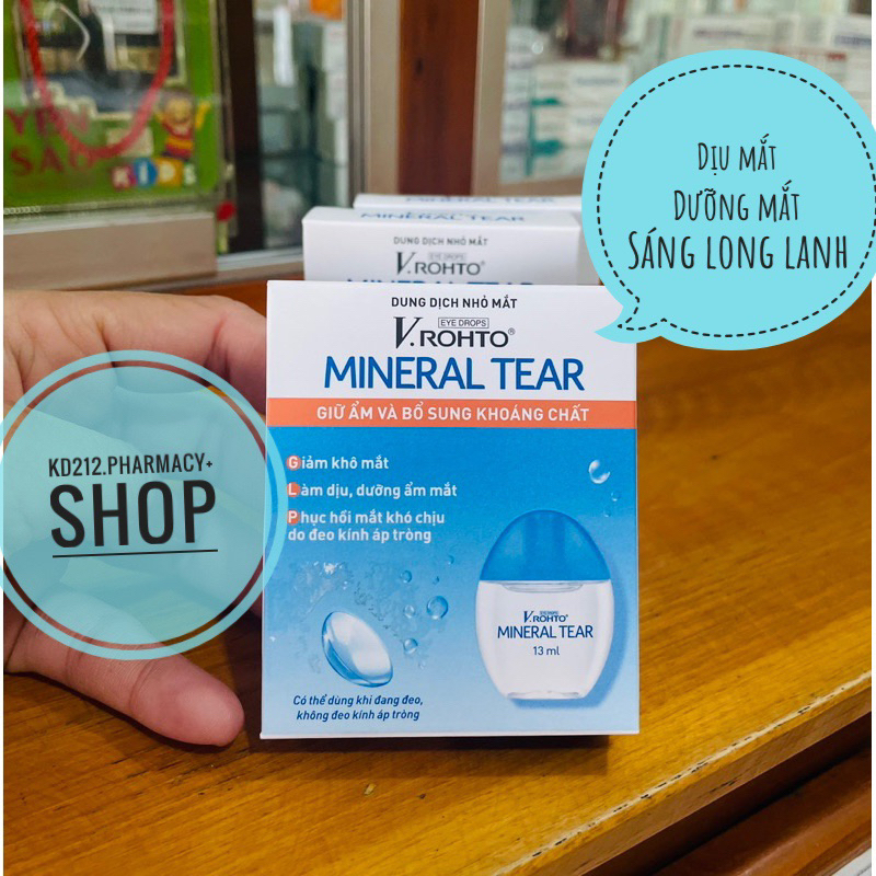 Dung Dịch nhỏ mắt V.Rohto Mineral Tear (Chai 13ml)