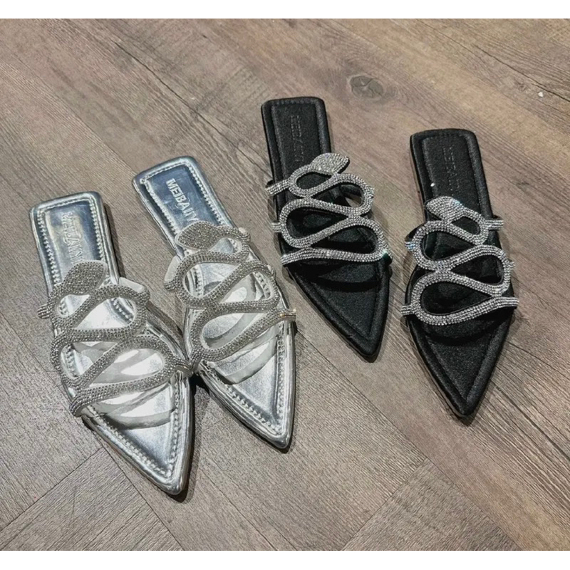 Dép mũi nhọn quai soàn hình rắn kiểu mới thời trang nữ có bigsize từ 35 đến 45