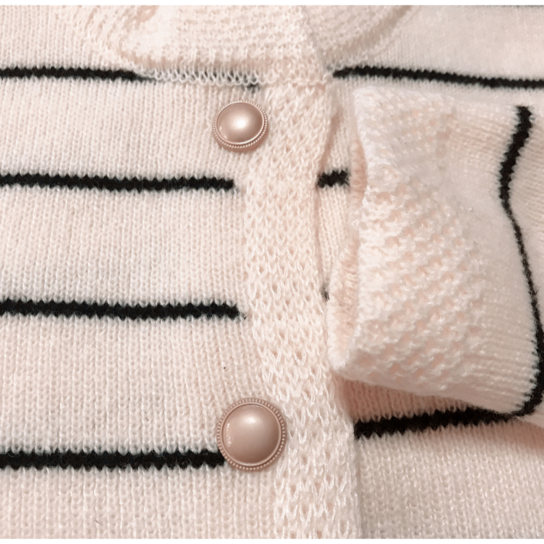 Áo len Áo Khoác cardigan Cổ Tròn Dáng Rộng Mềm Mại Họa Tiết Kẻ Sọc Mùa Đông Phong Cách Hàn Quốc Bền đẹp siêu hot Cho Nữ