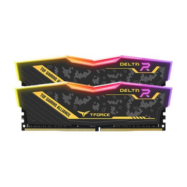 Ram T-Force Delta  RGB DDR4 8GB 3200 White - Black RGB hàng chính hãng bảo hành 60 tháng