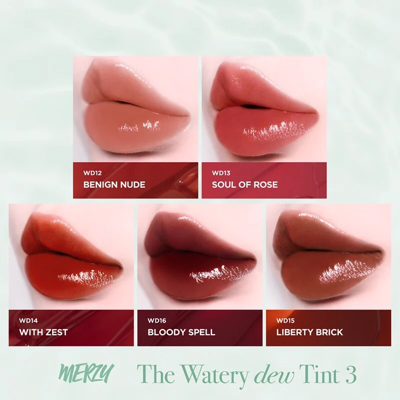 Son tint bóng Merzy The Watery Dew Tint 4g