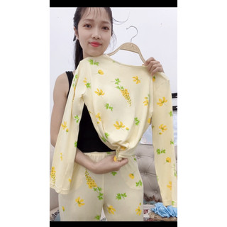 bộ mặc nhà cotton 100% mẹ và bé