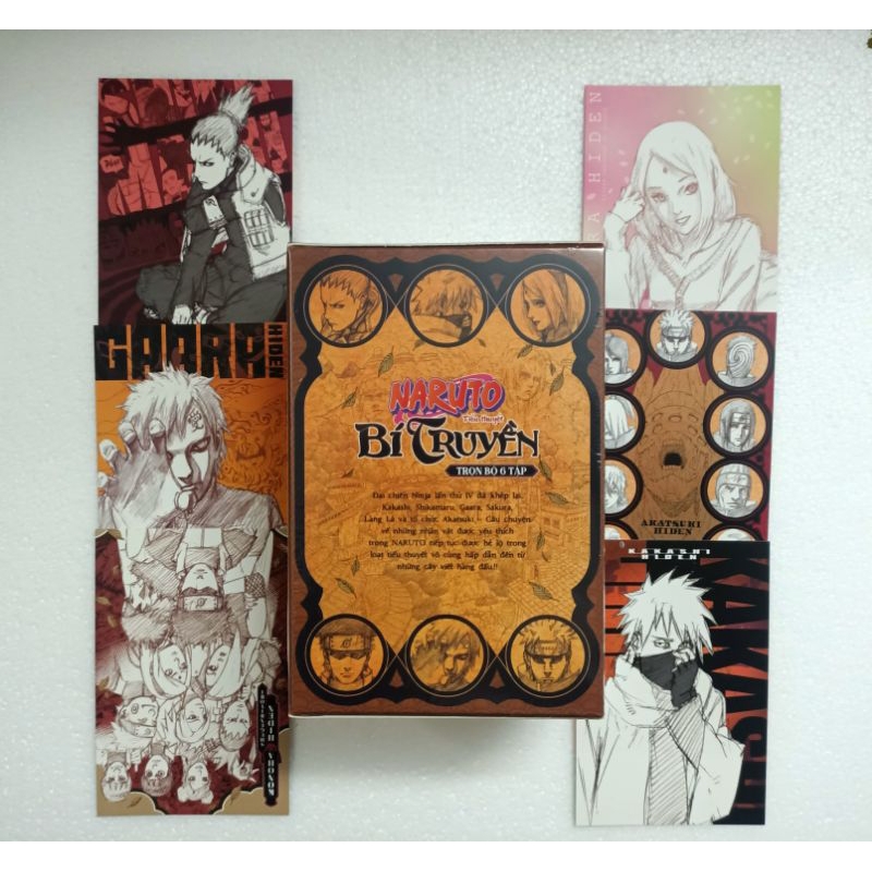 Boxset  SERIES NARUTO BÍ TRUYỀN + set Card độc quyền