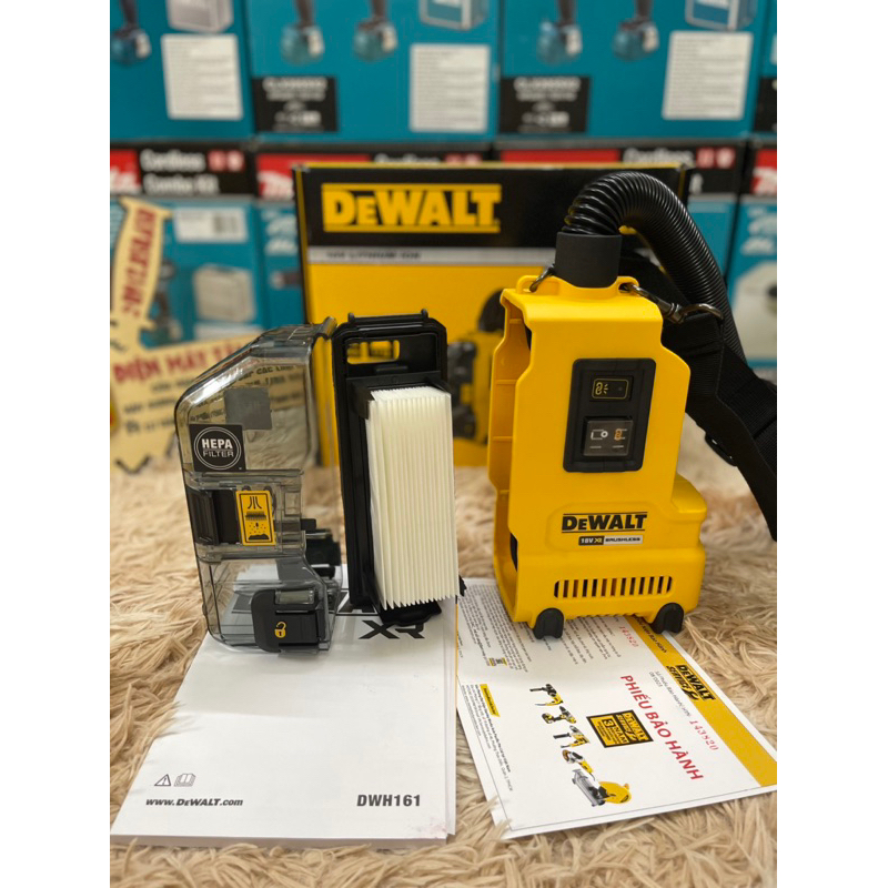 Hút bụi đeo vai dewalt Dwh161 - Hàng chính hãng
